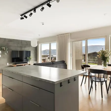 Large Luxurious With Private Terrace And Parking Apartment Bergen